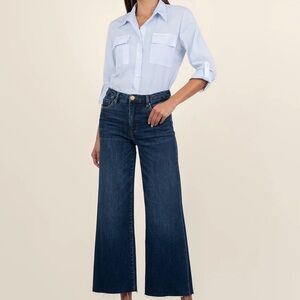 Kut From the Kloth Meg Blue Fab Ab Wide-Leg Jeans